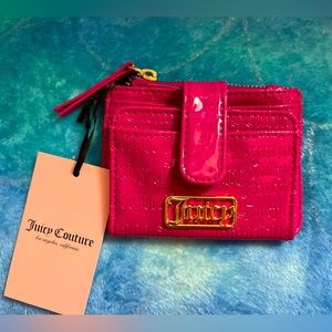 ***SALE!*** Juicy Couture Raspberry Logo Statement Card Case